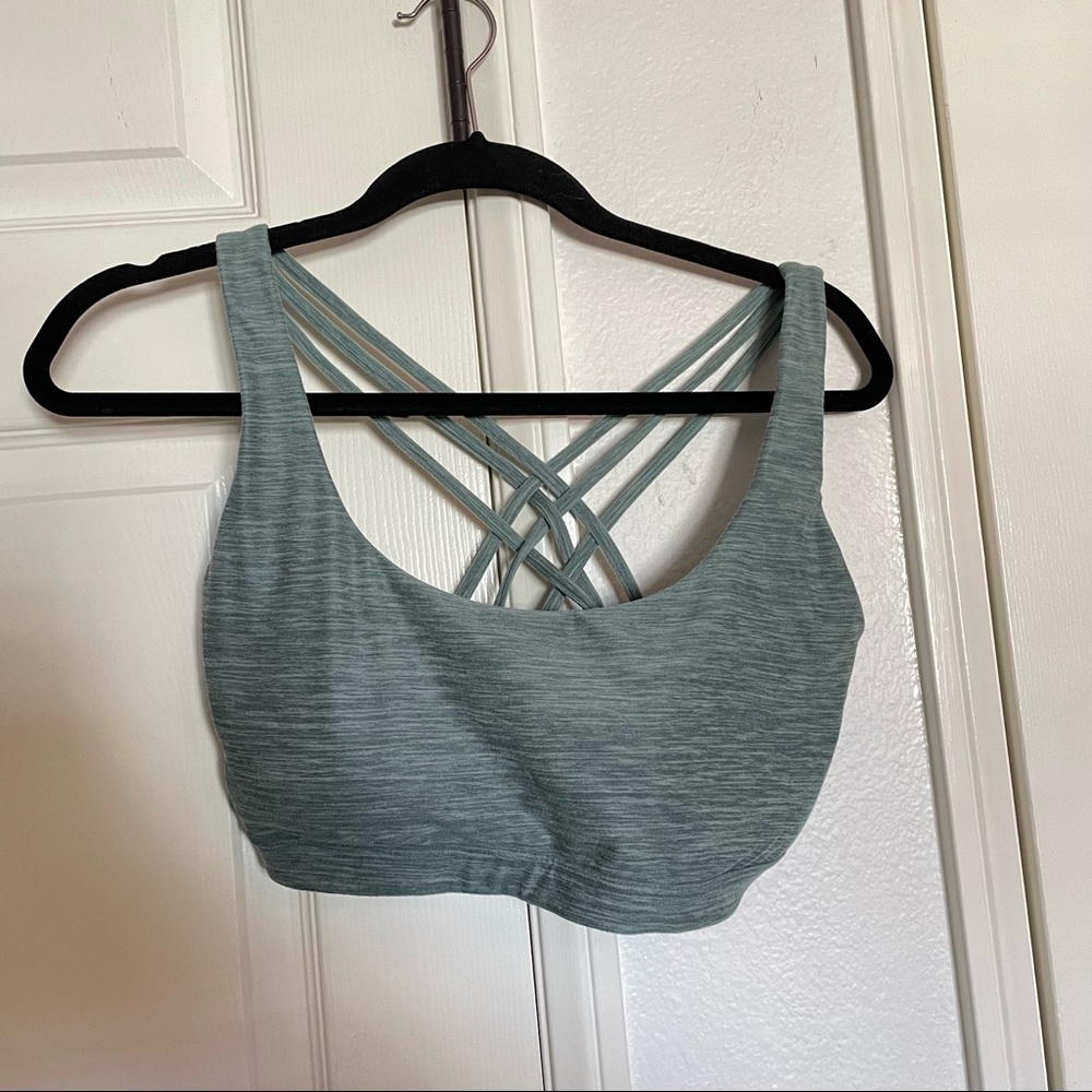 Victoria's Secret Light green incredible essential strap Sports Bra
